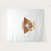 Tenture Cute Halloween Chat avec Citrouilles - Kawaii Éffr (Devant (Horizontal))