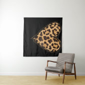 Tenture Cute Heart Valentines Leopard Motif (En situation (horizontale))