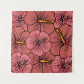 Tenture Cute hibiscus motif (Devant (Horizontal))