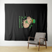 Tenture Cute Irish Capybara Leprechaun Bonne St Patrick (En situation (horizontale))