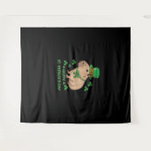 Tenture Cute Irish Capybara Leprechaun Bonne St Patrick (Devant (Horizontal))