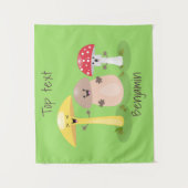 Tenture Cute kawaii champignon champignon toadstool (Devant)