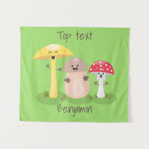 Tenture Cute kawaii champignon champignon toadstool