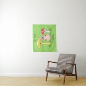 Tenture Cute kawaii champignon champignon toadstool (En situation)