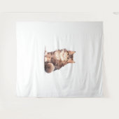 Tenture Cute Kawaii Maine Coon Big Chat (Devant (Horizontal))