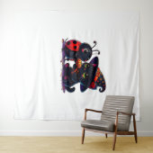 Tenture Cute Ladybug et chat noir Halloween classique T-Sh (En situation (horizontale))