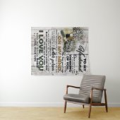 Tenture Cute Letter To Husband | Lovely Gift | Father Day (En situation (horizontale))