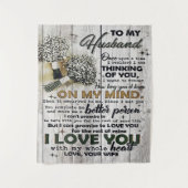 Tenture Cute Letter To Husband | Lovely Gift | Father Day (Devant)