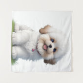 Tenture Cute Little Shih Tzu Amoureux des chiens chiot (Devant (Horizontal))