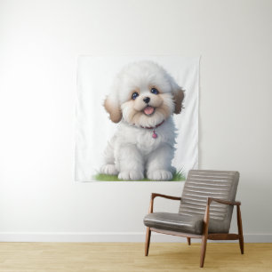 Tenture Cute Little Shih Tzu Amoureux des chiens chiot
