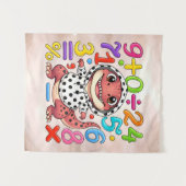 Tenture Cute Maths Dinosaur Numbers Poster for Kids (Devant (Horizontal))