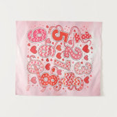 Tenture Cute Maths Numbers Hearts Poster for Kids (Devant (Horizontal))