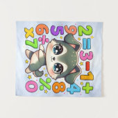 Tenture Cute Maths Puppy Numbers Poster for Kids (Devant (Horizontal))