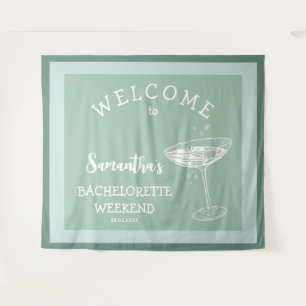 Tenture Cute Modern Bachelorette Party cocktail bleu