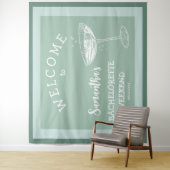 Tenture Cute Modern Bachelorette Party cocktail bleu (En situation)