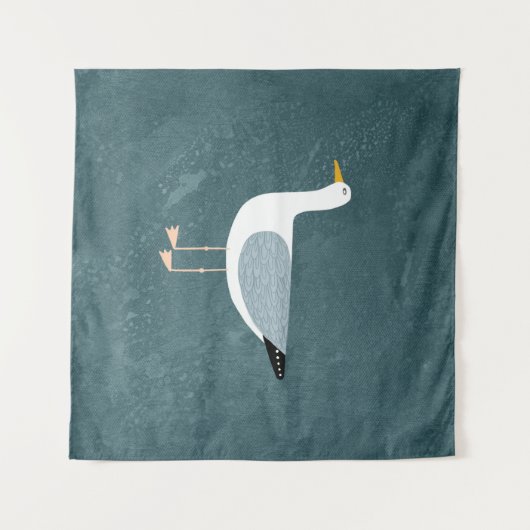 Tenture Cute mouette (Devant (Horizontal))