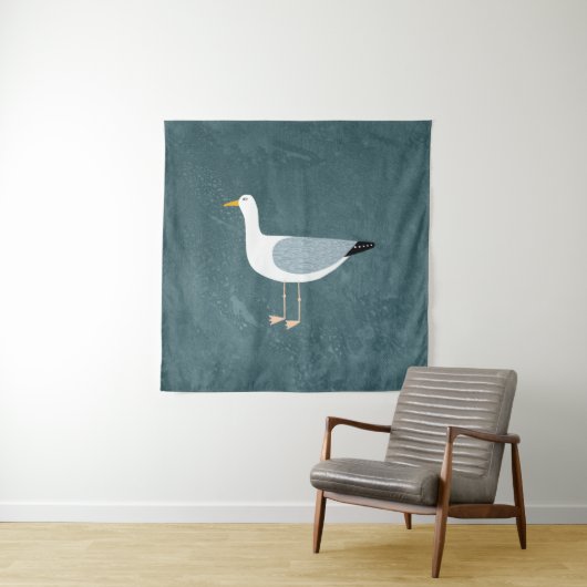 Tenture Cute mouette (En situation)