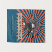 Tenture Cute Ninja Guerrier Anniversaire de enfant (Devant (Horizontal))