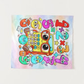 Tenture Cute Numbers Characters Maths Poster for Kids (Devant (Horizontal))