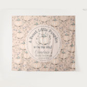 Tenture Cute Orange Petit Baby shower Citrouille En Arrièr (Devant (Horizontal))