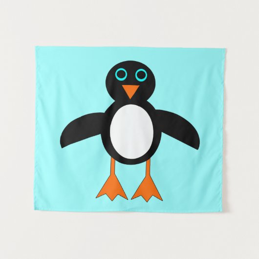 Tenture Cute Penguin (Devant (Horizontal))