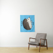 Tenture Cute prickly hedgehog cartoon (En situation)