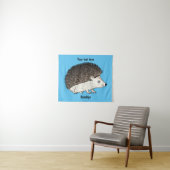 Tenture Cute prickly hedgehog cartoon (En situation (horizontale))