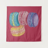 Tenture Cute Rainbow Macaroons In Watercolor (Devant (Horizontal))