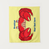 Tenture Cute red crab cartoon (Devant)