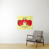 Tenture Cute red crab cartoon (En situation (horizontale))