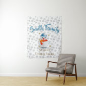 Tenture Cute Snowman (En situation)