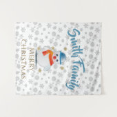 Tenture Cute Snowman (Devant (Horizontal))