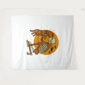 Tenture Cute Squelette Accrocher Chat Gothique Halloween D (Devant (Horizontal))