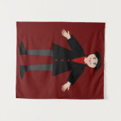 Tenture Cute Vampire Halloween (Devant (Horizontal))