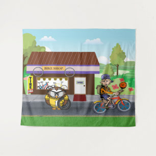 Tenture Cycles d'Hootin
