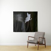 Tenture Cygne trompette (En situation (horizontale))