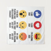 Tenture D&D Emojis (Devant (Horizontal))