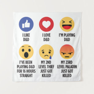 Tenture D&D Emojis