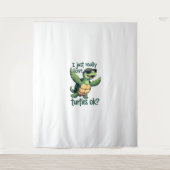 Tenture Dabbing Sea Turtle J'Aime Vraiment Les Tortues Ok_ (Devant)