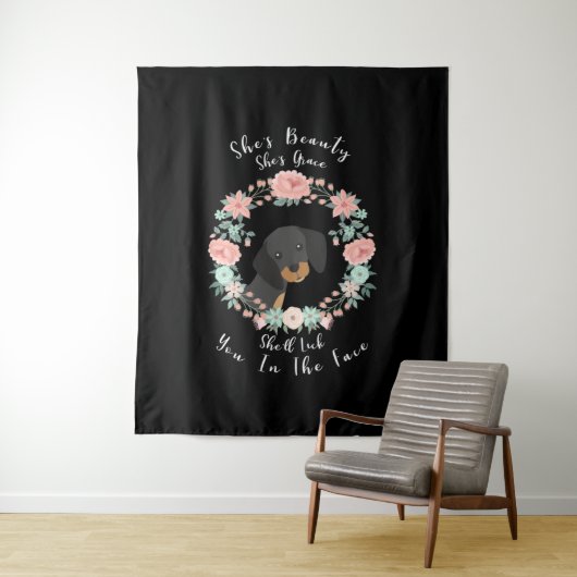 Tenture Dachshund (En situation)