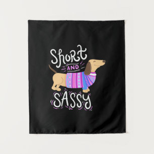 Tenture Dachshund Court Et Sassy