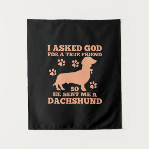 Tenture Dachshund Est Mon Vrai Ami