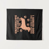 Tenture Dachshund Est Mon Vrai Ami (Devant (Horizontal))