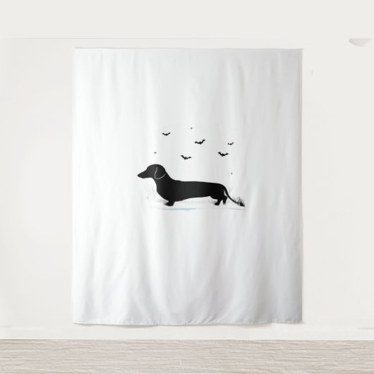 Tenture Dachshund Halloween Costume Mon Dachshund est Mon (Devant)