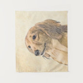 Tenture Dachshund (Longhaerien) Peinture - Art Chien origi (Devant)