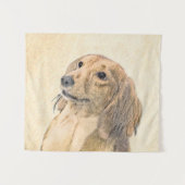 Tenture Dachshund (Longhaerien) Peinture - Art Chien origi (Devant (Horizontal))