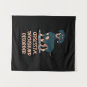 Tenture Dachshund obsessionnel (Devant (Horizontal))