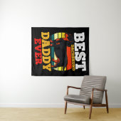 Tenture Dachshund Papa Retro (En situation (horizontale))