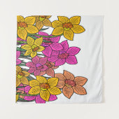 Tenture Daffodils colorés Fleurs Design (Devant (Horizontal))