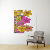 Tenture Daffodils colorés Fleurs Design (En situation (horizontale))